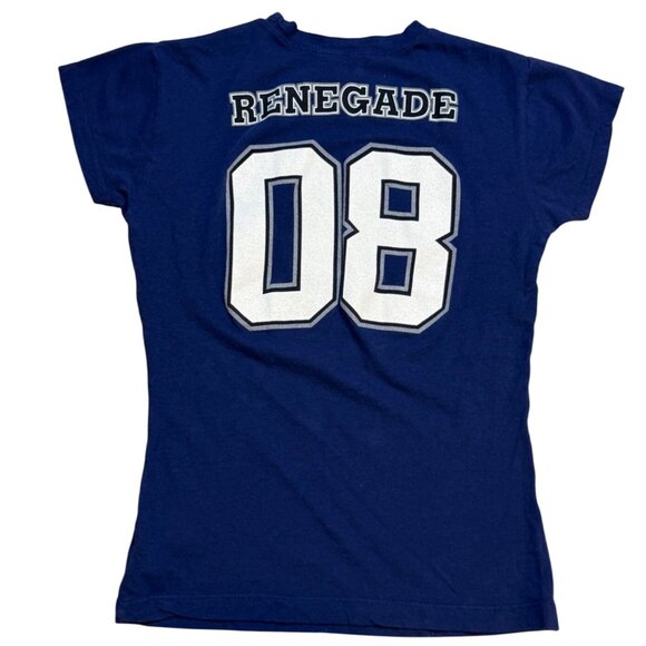 Y2K STYX Stretchy Blue Baby Tee Size Small - Picture 3 of 5